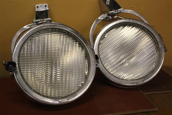 Pair 1959 wall mounted spotlights